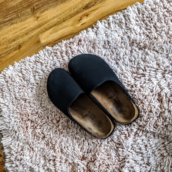 Birkenstock Shoes - Birkenstocks Birks Black Clogs